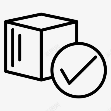 包装箱标识包装箱送货包装图标图标