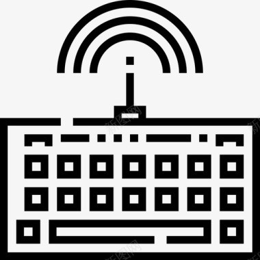 处理器硬件图标键盘硬件27线性图标图标