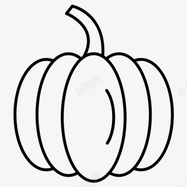 秋季新风尚南瓜食物水果图标图标