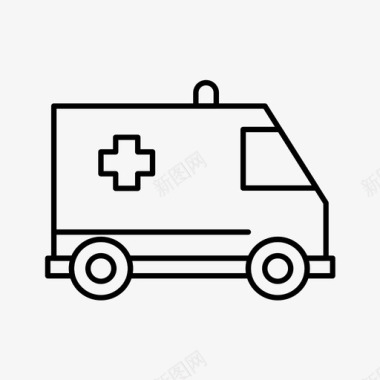 救护车急救车车辆图标图标