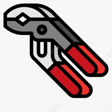 线颜色槽接钳工具70图标图标