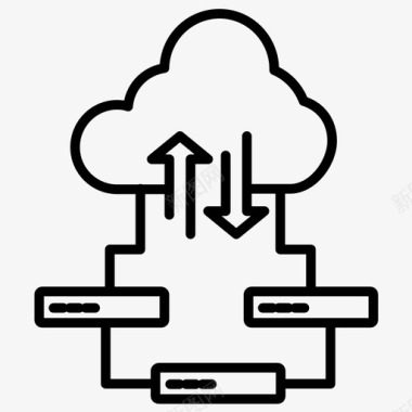 上传互联网网络云图标图标