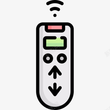 精品遥控器图标遥控器domotics22线性颜色图标图标