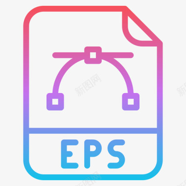 Eps文件扩展名1渐变图标图标