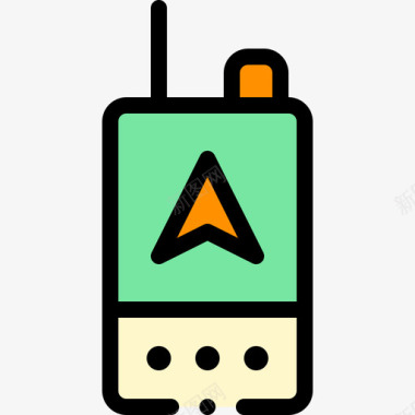 夏令营总动员Gps夏令营10线性颜色图标图标