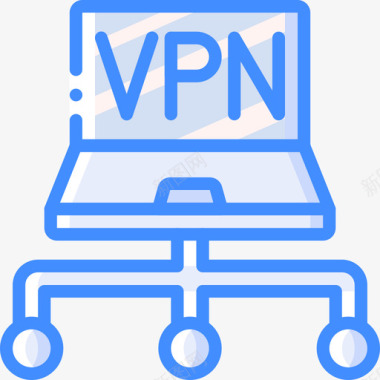 Vpn信息技术10蓝色图标图标