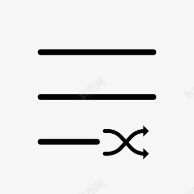 随机模式随机播放列表媒体随机图标图标