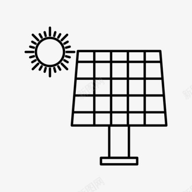 太阳能板太阳能板能源可再生能源图标图标