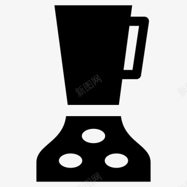 榨汁机搅拌机电器榨汁机图标图标