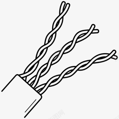 局域网网卡网线通讯局域网图标图标