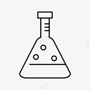 锥形烧瓶实验室实验室测试图标图标