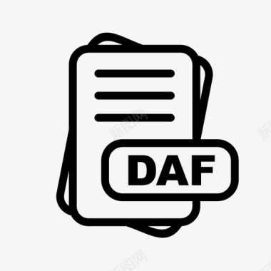 文件格式daf文件扩展名文件格式文件类型集合图标包图标