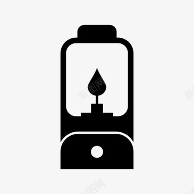 煤气灯火煤气灯图标图标