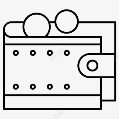 审计钱包钱购物图标图标