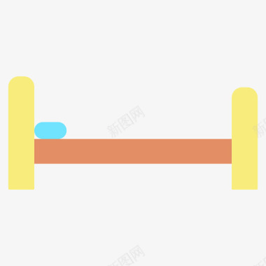单人单人床家具装饰5平房图标图标