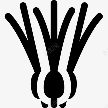 大葱大葱健康天然图标图标