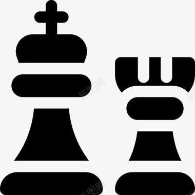 木质棋子棋子书呆子39填充图标图标