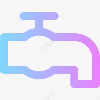 水龙头家装61渐变图标图标
