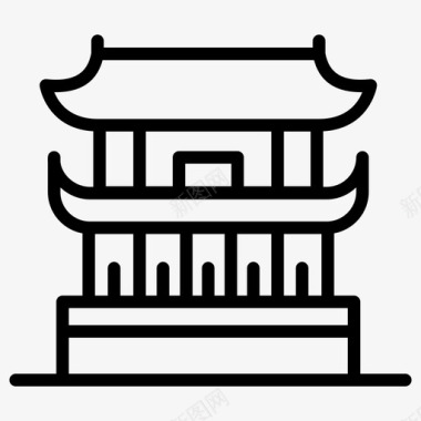 国立故宫博物院故宫博物院北京地标北京纪念碑图标图标