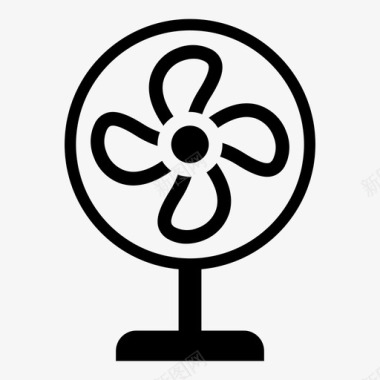 电风扇电器冷却器图标图标