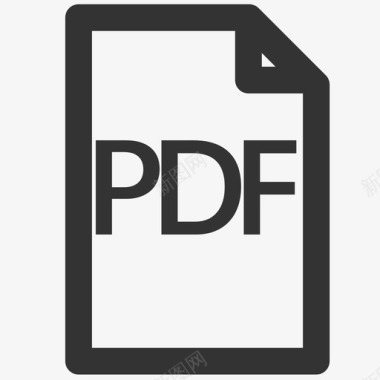 PDF文件格式PDF图标