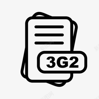 3g2文件扩展名文件格式文件类型集合图标包图标