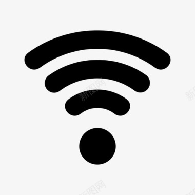 网络信号图片wifi信号连接互联网图标图标