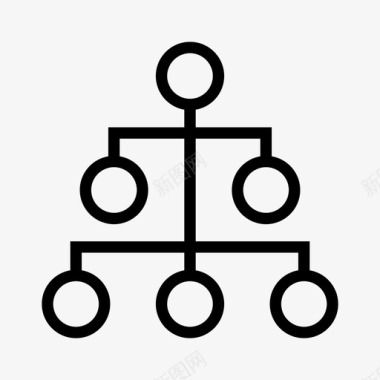 服务器连接网络组织图标图标