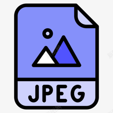 jpegJpeg文件扩展名线性颜色图标图标