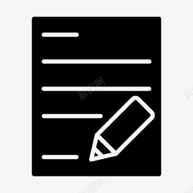 签字版协议证书合同图标图标