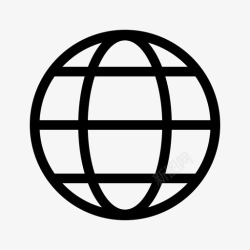 minimalglobeglobalinternet图标高清图片