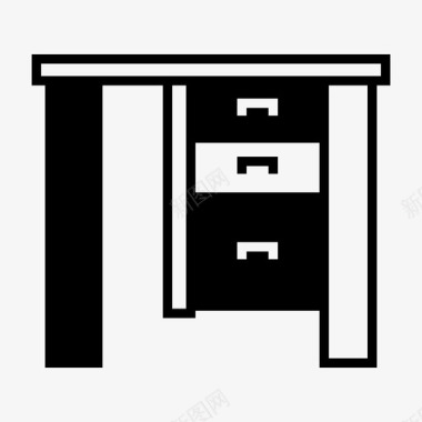 办公桌背景装饰办公桌装饰家具图标图标