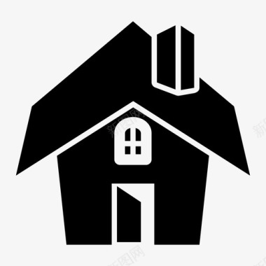 别墅家建筑物地方图标图标