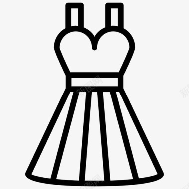 连衣裙衣服女装图标图标