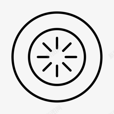 横截面水果食品烹饪图标图标