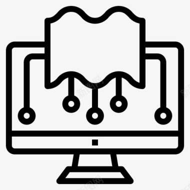 数字1设计家庭作业数字学习1线性图标图标