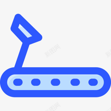 跑步机健身115蓝色图标图标