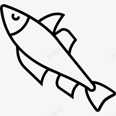 鳕鱼鱼食物图标图标