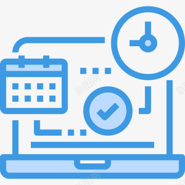 蓝色教育画册时间表教育216蓝色图标图标