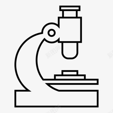 实验科学的图标显微镜实验实验室图标图标