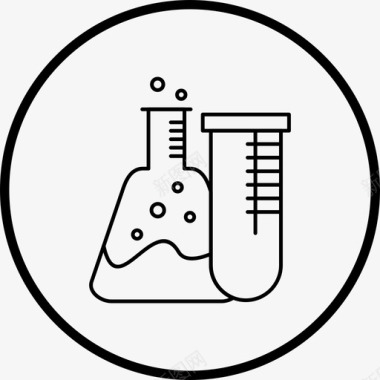 科技实验试管实验室科学图标图标