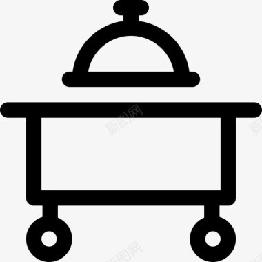 餐车餐车76号餐厅直线式图标图标