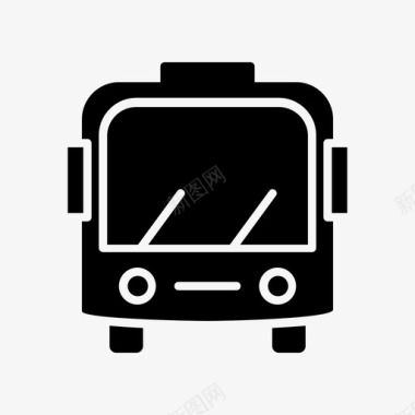 公共交通标识公共汽车汽车票公共交通图标图标
