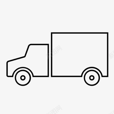 运输卡车司机升降机图标图标