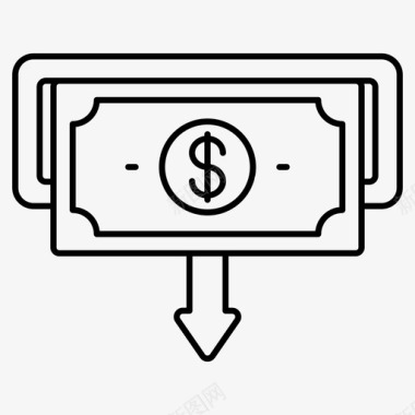 现金提取现金提取银行商业图标图标