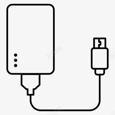 便携设计电源组充电设备硬件图标图标