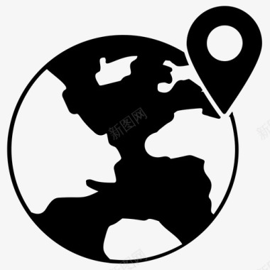 位置全球位置目的地地理位置图标图标