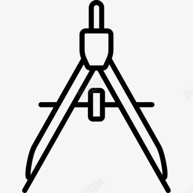 工程建筑门楼建筑绘图罗盘工程图标图标