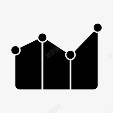 三角面积图图表面积图条形图图标图标