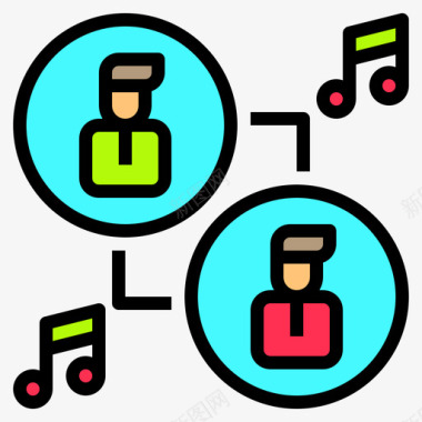 特效声音用户音乐和声音11线性颜色图标图标